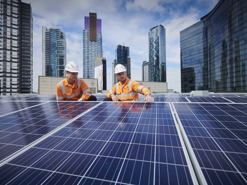 crown casino solar install